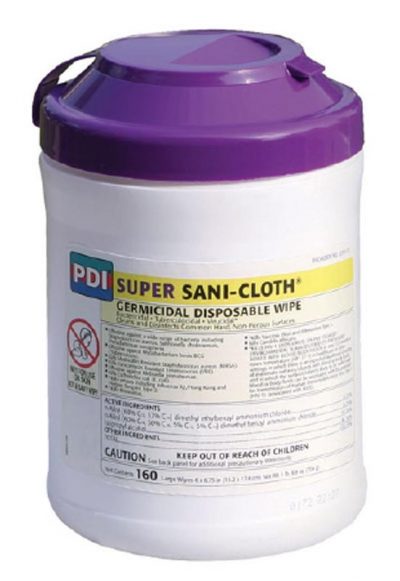 Surface Disinfectant Super Sani-cloth® Wipe 160 Count Manual Pull ...