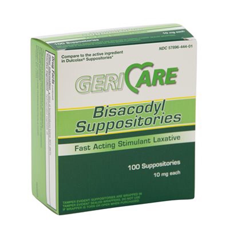 Lax Bisacodyl Suppository 10mg – 100/bx