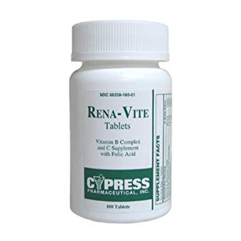 NEPHRO VITE RENA VITE TABS 100CT D D Medical Equipment