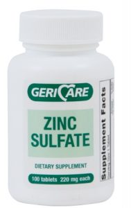 Zinc Sulfate Supplement 220 Mg Strength Tablet 100 Per Bottle | D&D ...